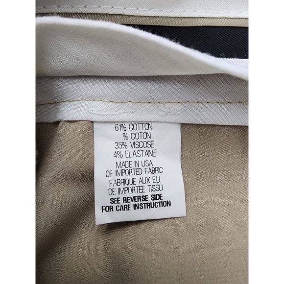 Theory NWT Luke Khaki Pants Solid Straight Leg 0 - Picture 4 of 4